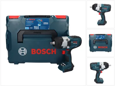 Obrázok produktu pre Bosch GDS 18V-1000 Profesionálny akumulátorový rázový uťahovák 18 V 1000 Nm BITURBO Brushless + L-Boxx ( 06019J8301 ) - bez akumulátora, bez nabíjačky