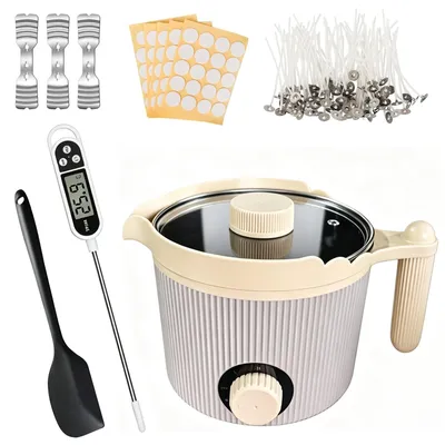 Kerzenmacher-Set mit Wachsschmelzer, 225 W/450 W, für Anfänger
