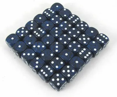 Produktbild von Chessex Stealth Gesprenkelte D6 12mm Würfelset 36 Stück