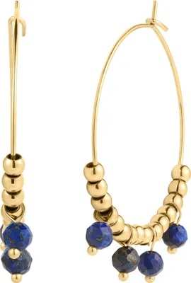 Produktbild von Eastside Creolen Edelstahl Lapislazuli 50050125