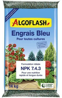 Productafbeelding van ALGOFLASH Blauwe universele meststof, 14 kg, UAB