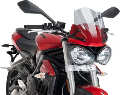 Produktbild von Puig Carenabris New Generation Sport Triumph Street Triple S Windschutzscheibe Schwarz  Schwarz One Size
