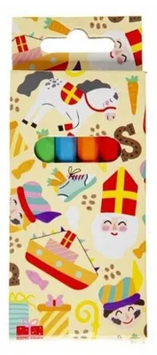 Produktbild von Buntstifte Sinterklaas 8,5cm 6 Stück