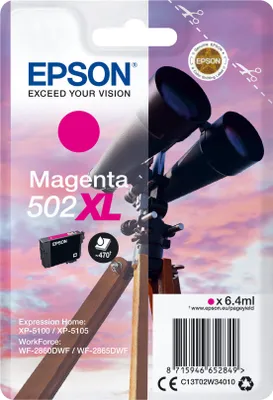 Produktbild von Epson Tintenpatrone magenta 502 XL                    T 02W3
