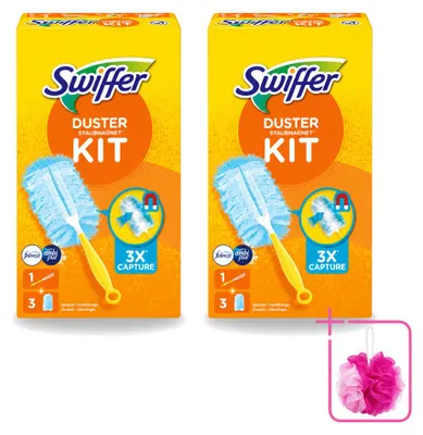 Produktbild von 2 x Swiffer Duster Starterkit mit 3 Febreze-Nachfüllern - Sparpackung - 2 Stücke