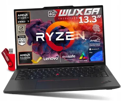 Produktbild von Laptop Lenovo ThinkPad X13 G6 Ryzen AI 7 PRO 32GB 4TB SSD WUXGA IPS WWAN 4G