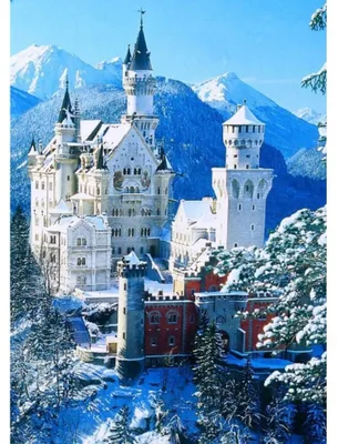Immagine prodotto di Dipingere con i numeri: Castello di Neuschwanstein, 50 x 40 cm con cornice (Kreativ)