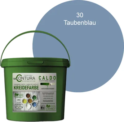 Produktbild von Contura BeGreen 1Kg. Kreidefarbe Shabby Chic Möbellack - 30 Taubenblau