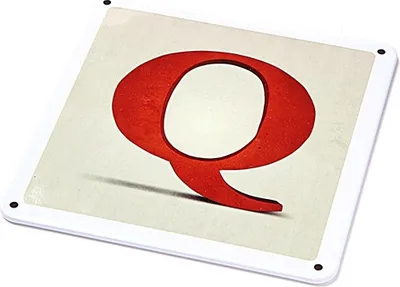 Produktbild von Metallschild - "Q"