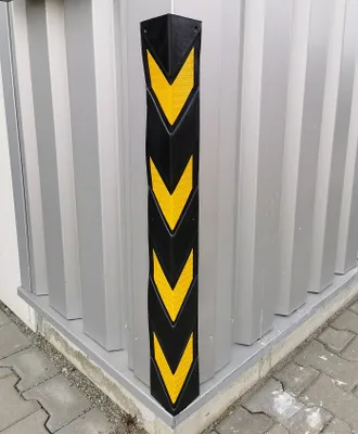 Produktbild von Massiver 80cm PVC Rammschutz Anfahrschutz Regal Eckschutz Lager Regalschutz
