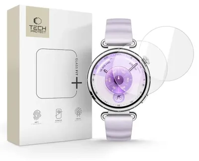 Zdjęcie produktu dla Szkło Hartowane Tech-Protect Glass Fit+ 2-Pack Huawei Watch Gt 6 (41 Mm) Clear
