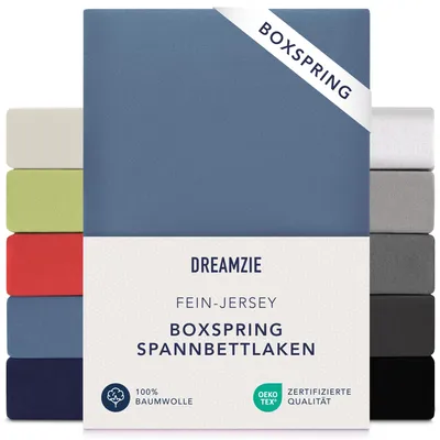 Produktbild von Dreamzie - Spannbettlaken Boxspringbett - 140x200cm / 160x200cm - Baumwolle