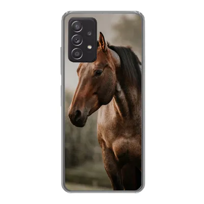Produktbild von MuchoWow® Handyhülle Schutzhülle Hülle für Samsung Galaxy A33 5G Pferd - Licht - Wald Silikon Softcase Handy Hülle - Kartenhalter