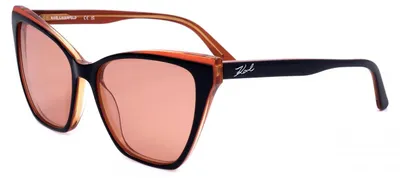 Produktbild von Karl Lagerfeld KL6033S Black orange 54/16/140 Damen Sonnenbrillen