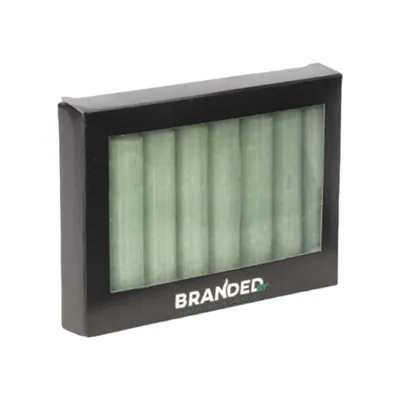Image de Bougie décorative "Stabkerze" de diamètre 2,1 cm et de hauteur 12 cm - Vert jade