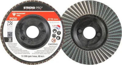 Immagine prodotto di Disco abrasivo Strend Pro, dimensioni 115 x 22 mm, grana P120