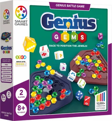 Immagine prodotto di Smart Games Genius Saphire, Logikspiel, Knobelspiel, Denkspiel, ab 8 Jahren, SGHP 003 DE