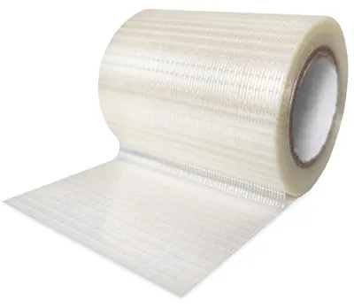 Obrázek produktu pro Opravná páska, 8 cm x 12 m, průhledná, vodotěsná, určená k opravám stanů