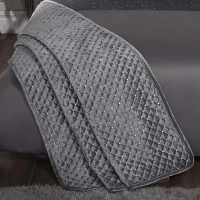 Produktbild von Silecomplaza Glamour Tagesdecke Silber