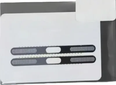 Obrázok produktu pre INF Kovové prachotesné sieťové nálepky pre iPhone 17 Pro Max - 2 kusy Šedá