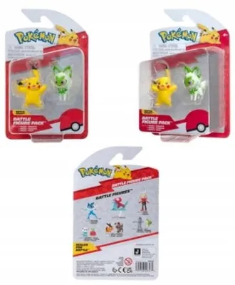 Produktbild von Pokemon Battle Figuren Pikachu + Sprigatito Jazwares