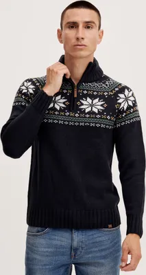 Produktbild von 11 Project PRTim - 20715244ME Herren Strickpullover Troyer Grobstrick Pullover