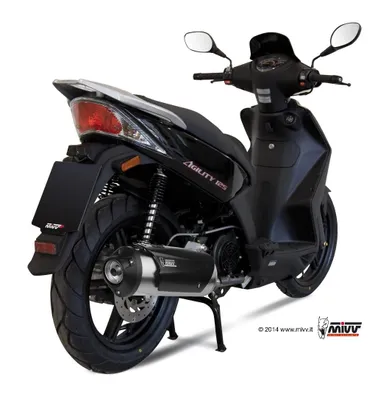 Obrázok produktu pre Mivv URBAN tlmič - kompletný systém 1x1 z nerezovej ocele pre KYMCO AGILITY 125 BJ 2008 > 2012