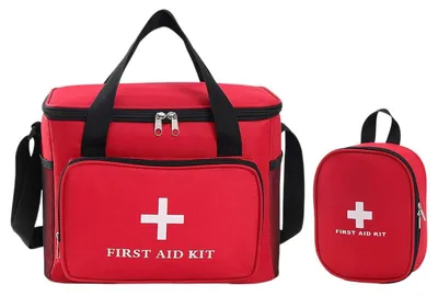 Image de Trousse de premiers secours de voyage, rouge, étanche, vide, portable