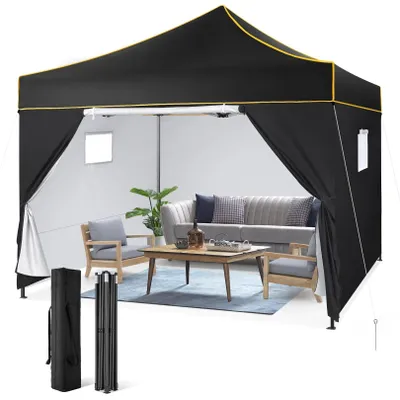 Immagine prodotto di Gazebo da giardino - Tenda per feste - Tenda pieghevole per eventi all'aperto - Tettoia - Tenda per feste - 3x3 metri
