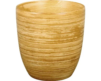 Zdjęcie produktu dla Ceramiczna osłonka na doniczkę KODET TEAK Ø 13 x 14 cm matowa jasnobrązowa