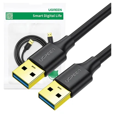 Image de Câble Ugreen Us128 90576 Usb-A 3.0 / Usb-A 3.0 5Gb/S 3M - Czarny