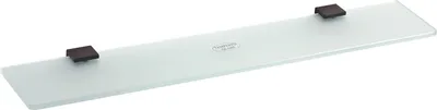 Produktbild von BERO Glasablage Messing Schwarz 600x19x118 mm für Bad & Küche >> zum Bohren