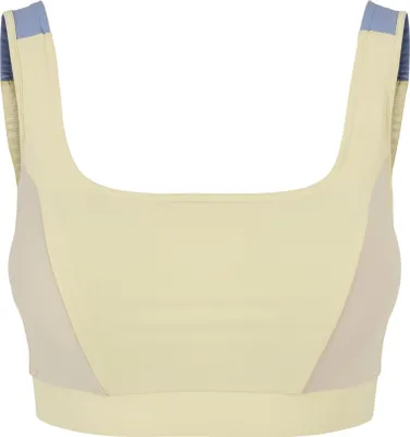 Obrázok produktu pre Urban Classics TB5017 | Dámska športová podprsenka Color Block Dámska športová podprsenka - Farba: softyellow/softseagrass/vablue - Veľkosť: XXL