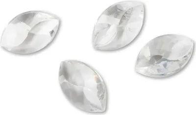 Produktbild von Deko-Diamanten Oval 19mm, ca. 100 Stück. 100ml Natur