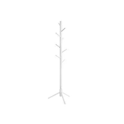 Immagine prodotto di VASAGLE Scaffale in legno bianco 8 ganci 47 x 47 x 175 cm