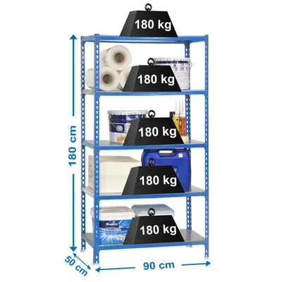 Immagine prodotto di Scaffale in metallo SIMONCLICK 5/500 BLU/GALVA
