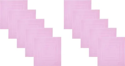 Produktbild von Betz 10 Stück Badvorleger 60x60 cm PALERMO Badematte Badteppich Duschvorleger 100% Baumwolle 680g/m²  Farbe: rosé