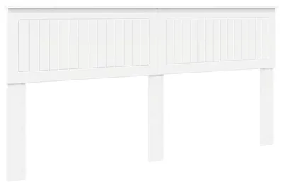 Image de Tête de lit vidaXL en bois blanc