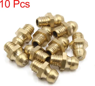 Image de 10pcs Graisseur Droit M6x1 Lation Raccord Fileté Graisseur pour Moto Voiture