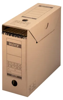 Produktbild von Leitz 60860000, Karton, Braun, A4, 180 g, 120 x 325 x 275 mm