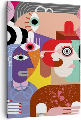 Produktbild von Bild auf Leinwand - Leinwandbild - Einteilig - Abstraktion modern - 50x70cm - Wand Bild - Wanddeko - Wandbilder - Leinwanddruck - Wanddekoration - Leinwand bilder - Wandbild - PA50x70-3624