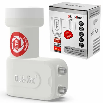 Immagine prodotto di DUR-line +Ultra Twin LNB per un massimo di 2 abbonati bianco/bianco