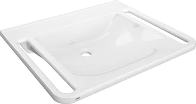 Immagine prodotto di KWC AR lavabo singolo, MEDCARE, MIRANIT, 650x150x550 mm, bianco, maniglia