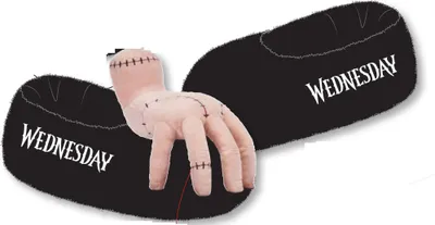 Produktbild von Wednesday - Slippers - Black Slippers - Größe S/M