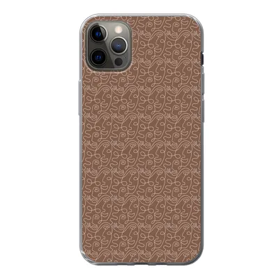 Produktbild von MuchoWow® Handyhülle Schutzhülle Hülle für iPhone 13 Pro Max Gesicht - Muster - Abstrakt Silikon Softcase Handy Hülle - Mobiltelefon