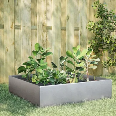 Productafbeelding van Verhoogd Bloembak 100x100x25 cm van Gegalvaniseerd Staal