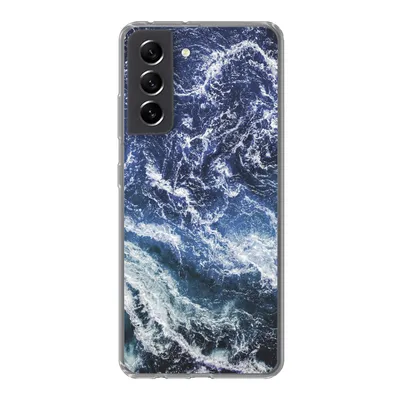 Produktbild von MuchoWow® Handyhülle Schutzhülle Hülle für Samsung Galaxy S21 FE Naturstein - Meer - Marmor Silikon Softcase Handy Hülle - Mobiltelefonhülle