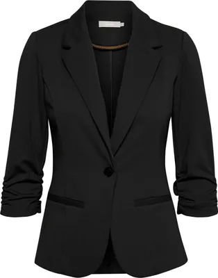 Produktbild von fransa FRZablazer Damen Blazer Kurzblazer Jacke mit Stretch geraffte Ärmel mit Taschen