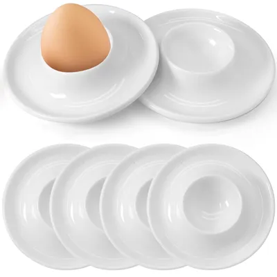 6 Eierbecher aus PP-Kunststoff, 9,5 cm, spülmaschinengeeignet