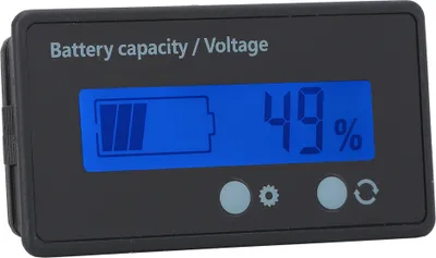 Image de Affichage de la capacité de la batterie, affichage LCD de la batterie, affichage étanche de la batterie, contrôle de la capacité de la batterie, indicateur de la capacité de la batterie